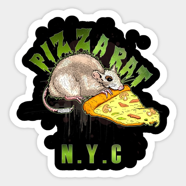 Pizza Rat NYC Sticker by Lmann17